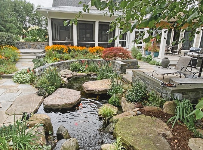 storms bachar pond and patio morty